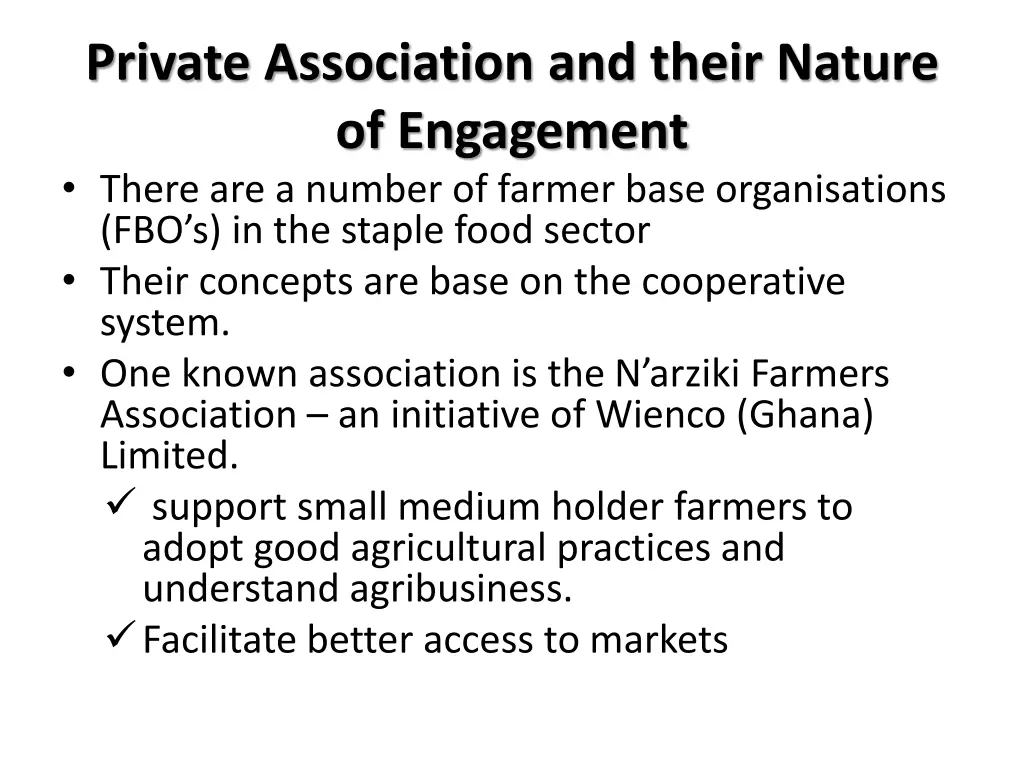 private association and their nature