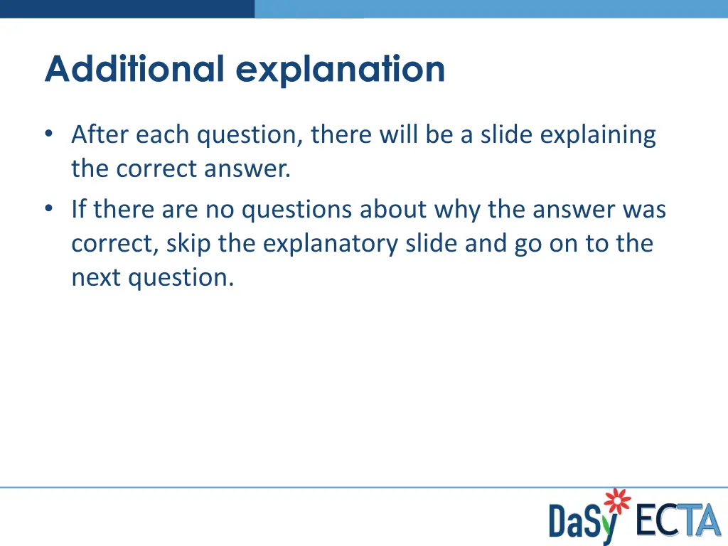 additional explanation