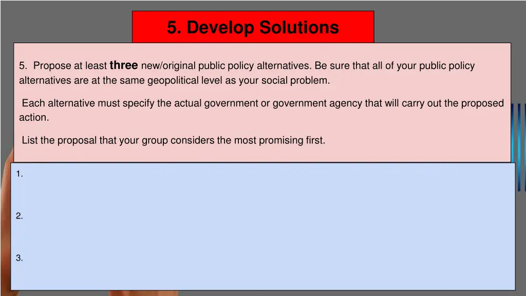 5 develop solutions