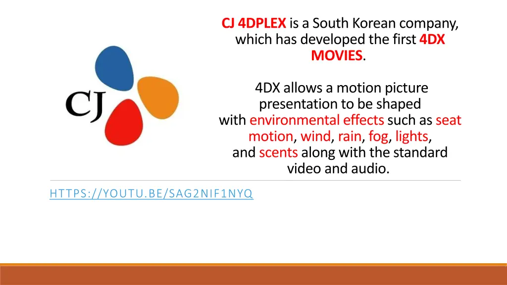 cj 4dplex is a south korean company which