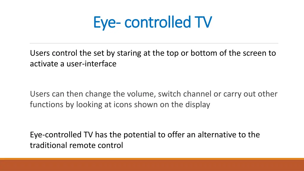 eye eye controlled tv controlled tv