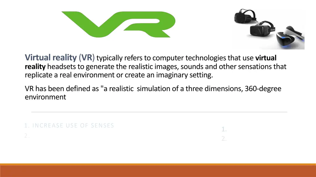 virtual reality vr typically refers to computer
