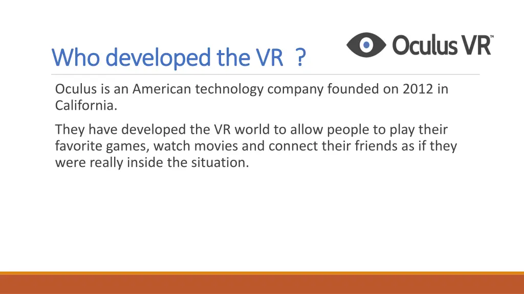 who developed the vr who developed the vr