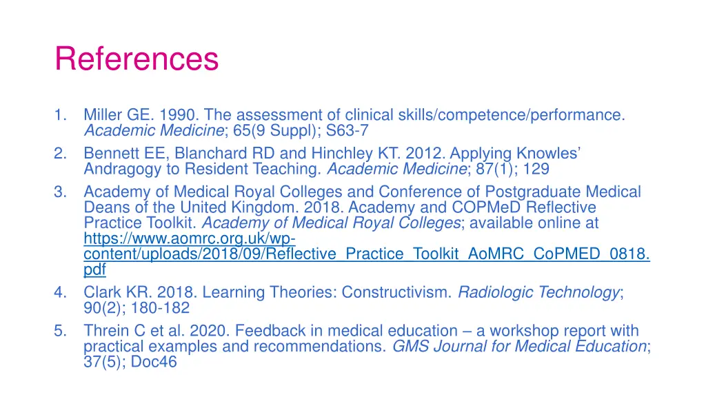 references