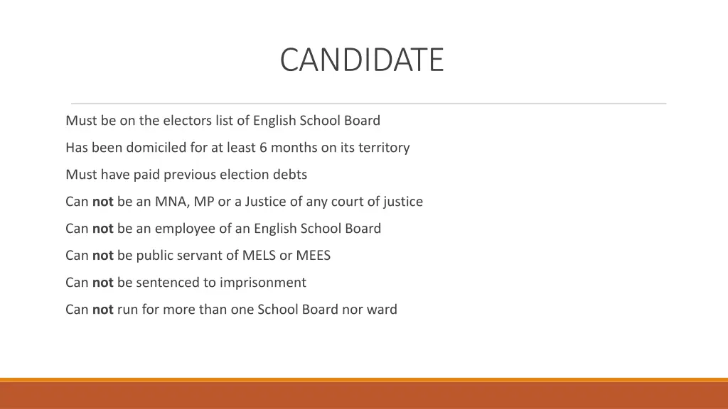 candidate