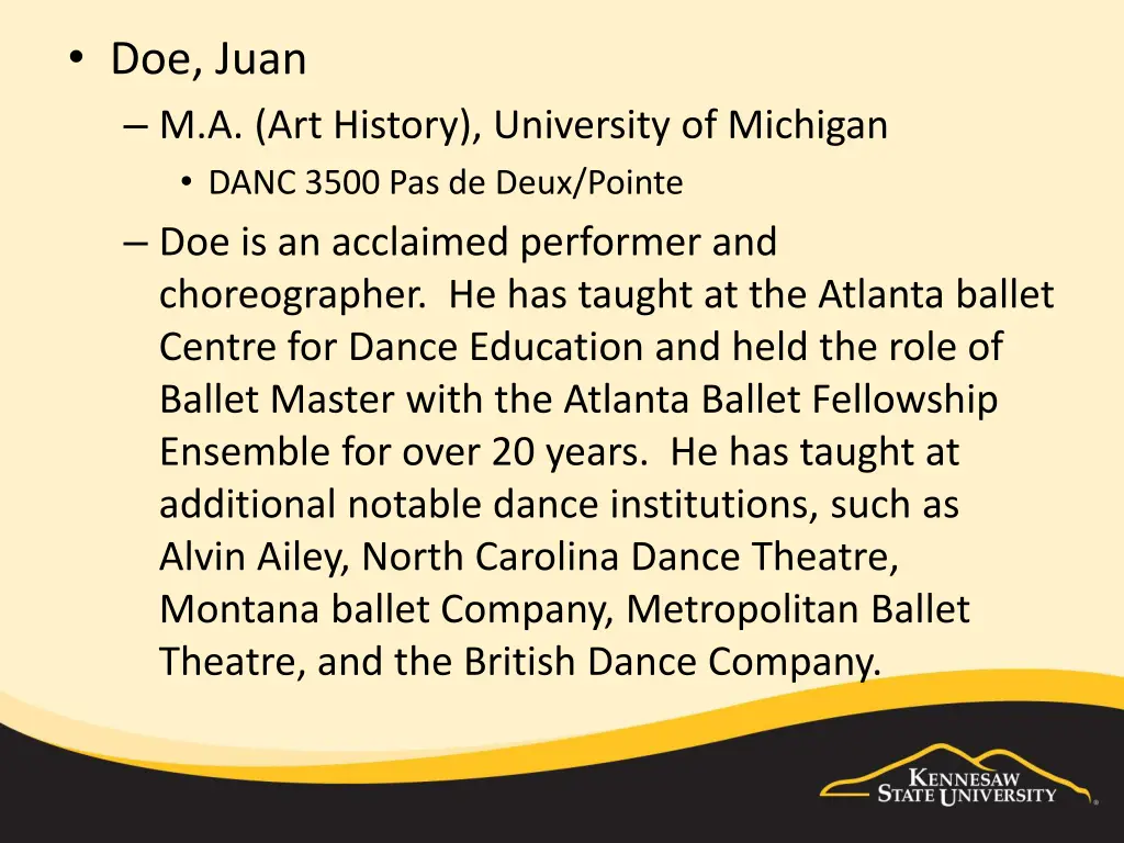 doe juan m a art history university of michigan