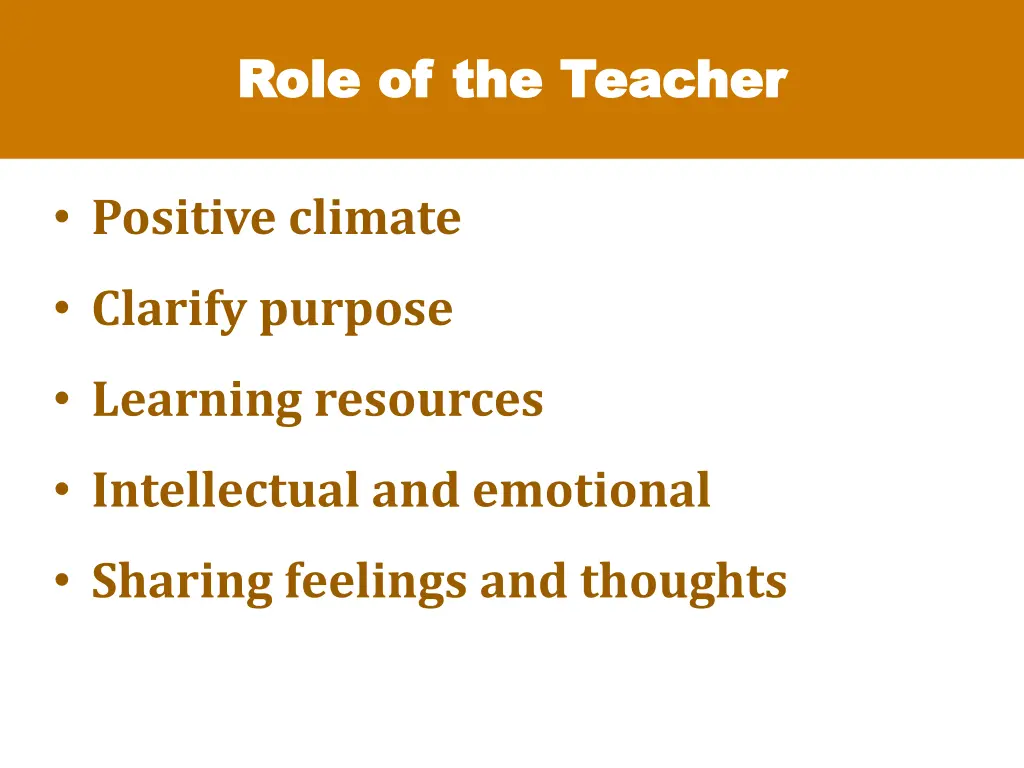 role of the teacher role of the teacher