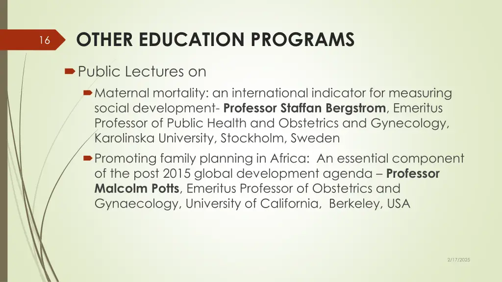 other education programs