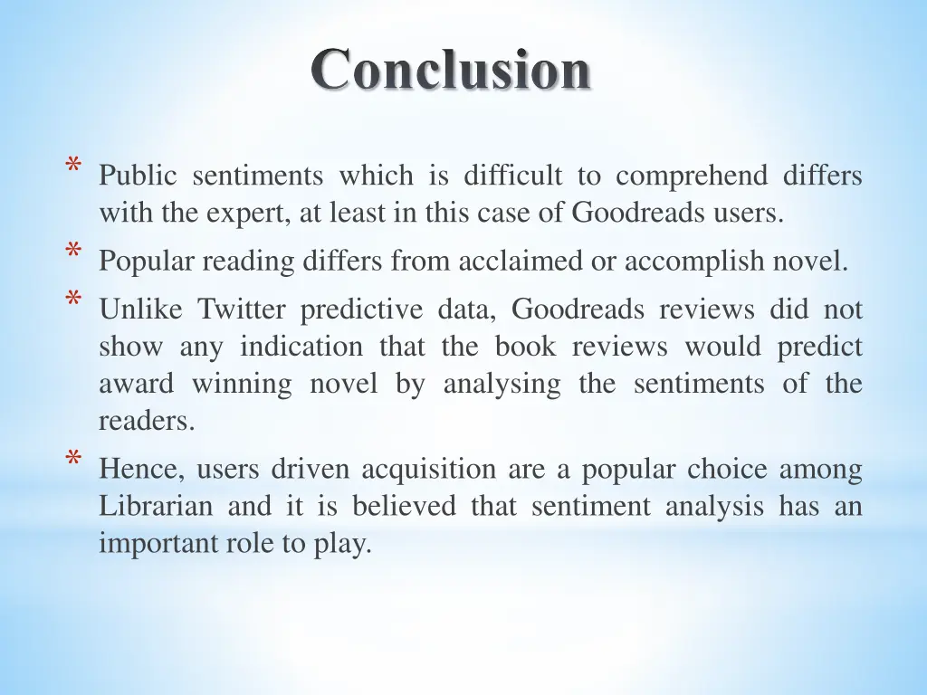 conclusion 1
