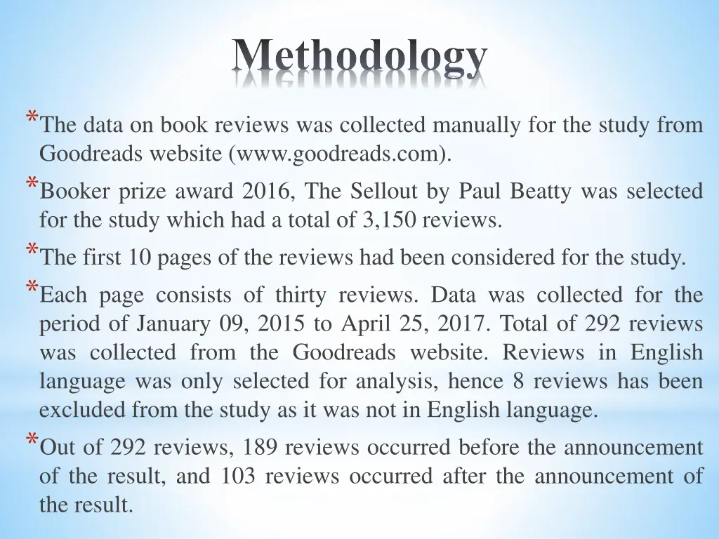 methodology