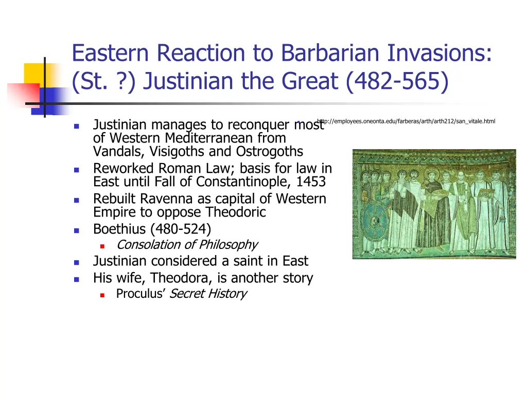 eastern reaction to barbarian invasions