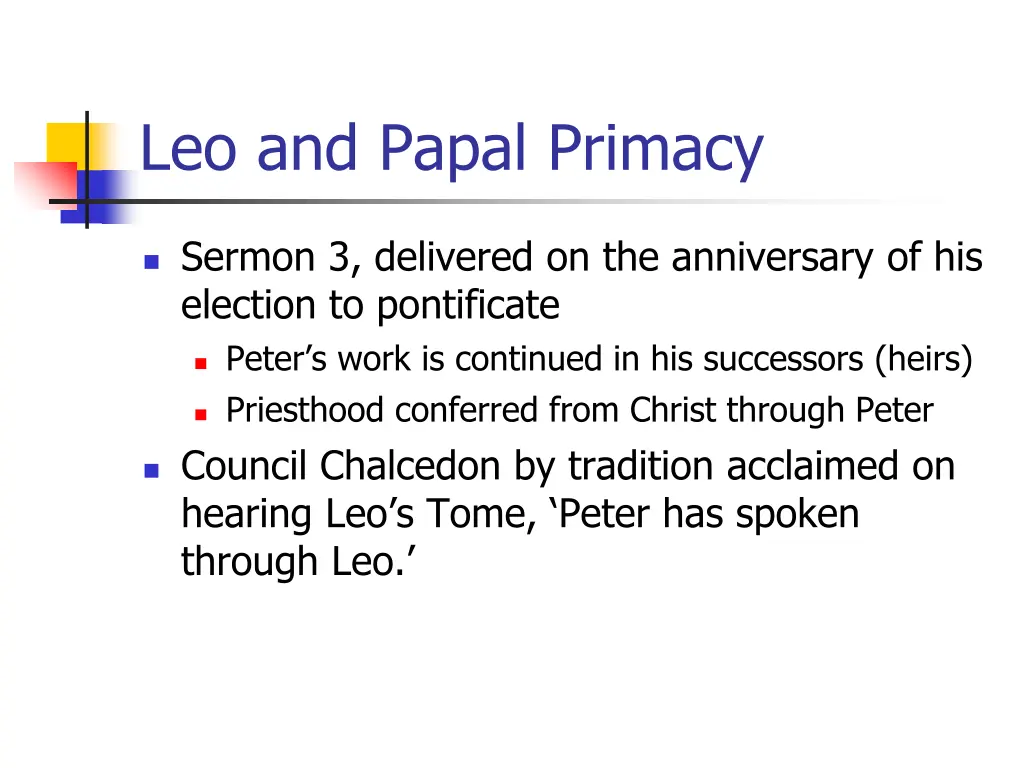 leo and papal primacy