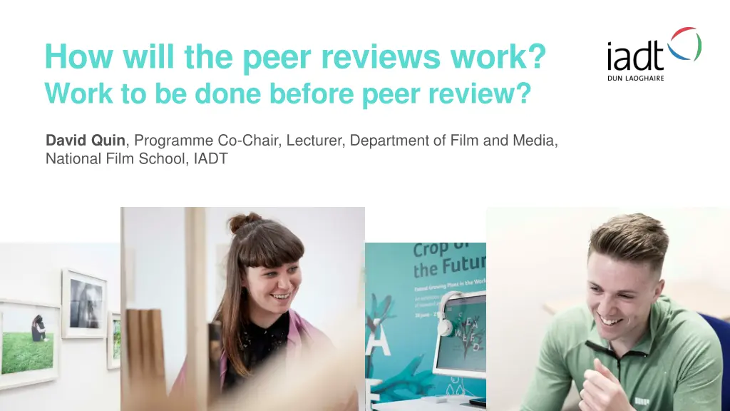 how will the peer reviews work work to be done