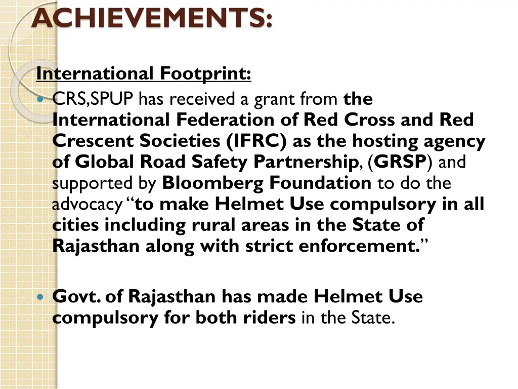 achievements
