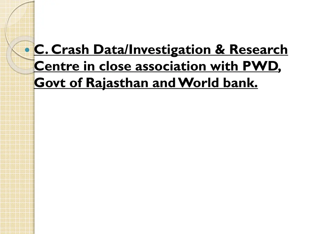c crash data investigation research centre