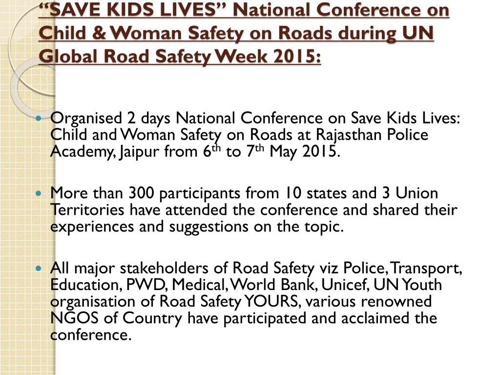 save kids lives national conference on child