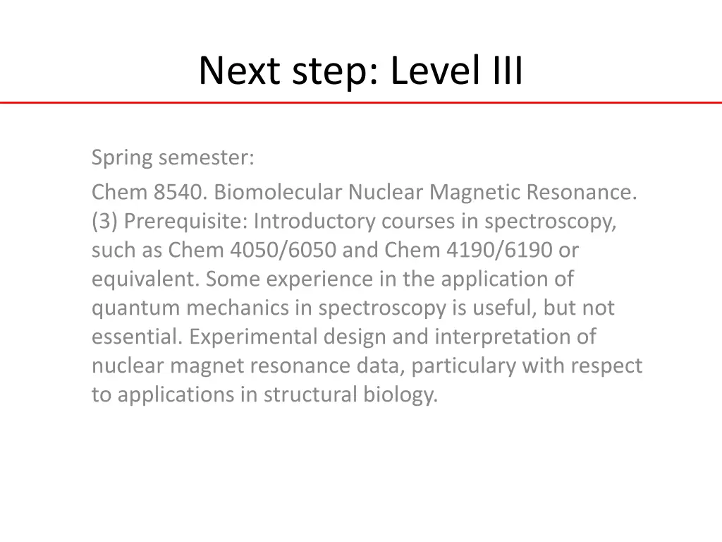 next step level iii