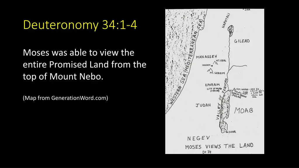 deuteronomy 34 1 4 2