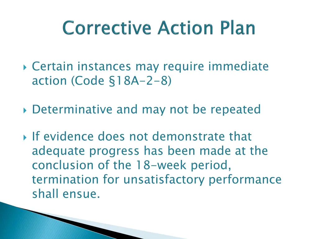 certain instances may require immediate action