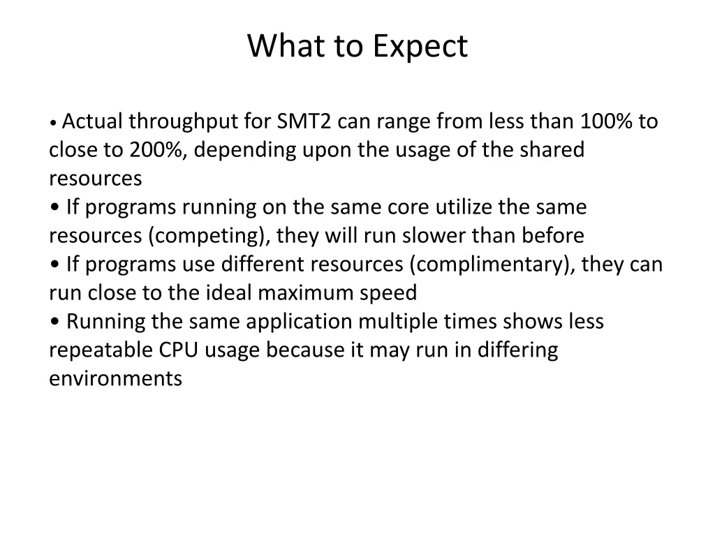 what to expect