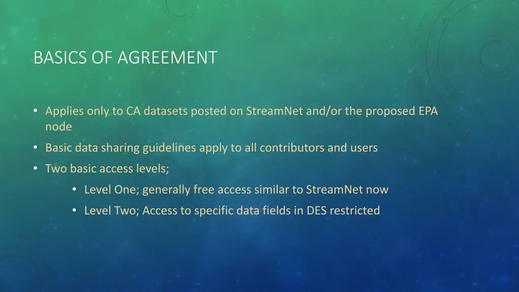 basics of agreement