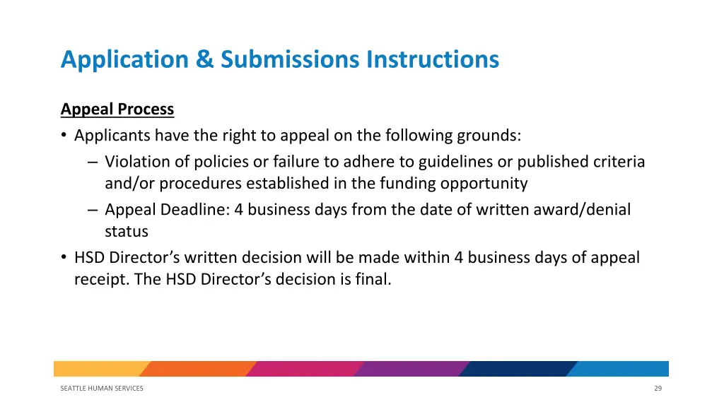 application submissions instructions