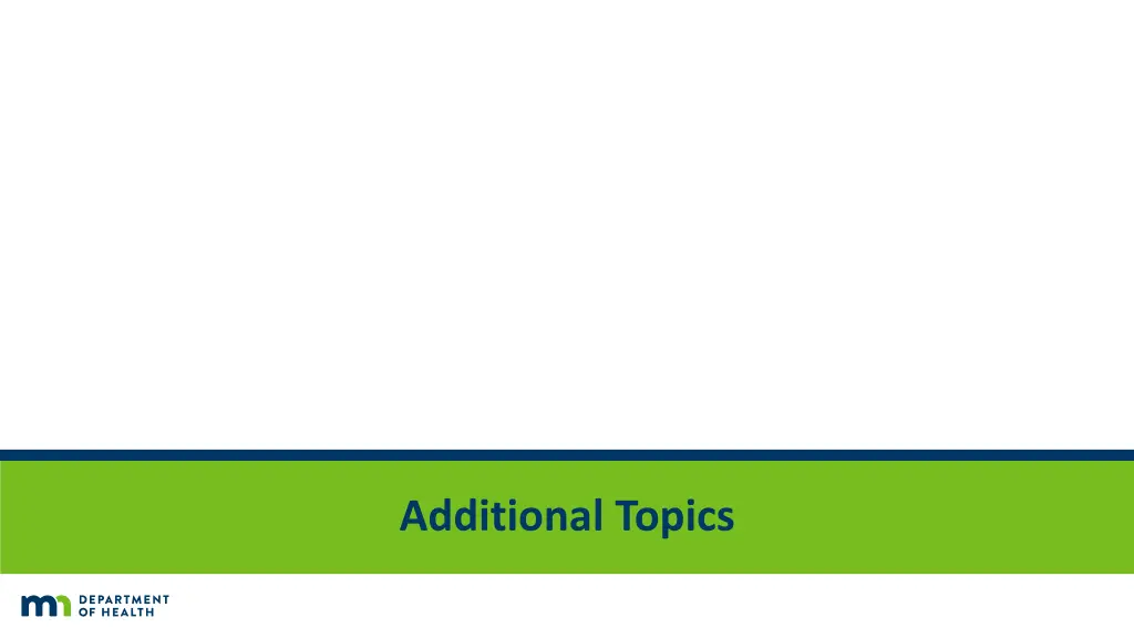 additional topics