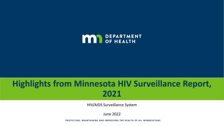highlights from minnesota hiv surveillance report