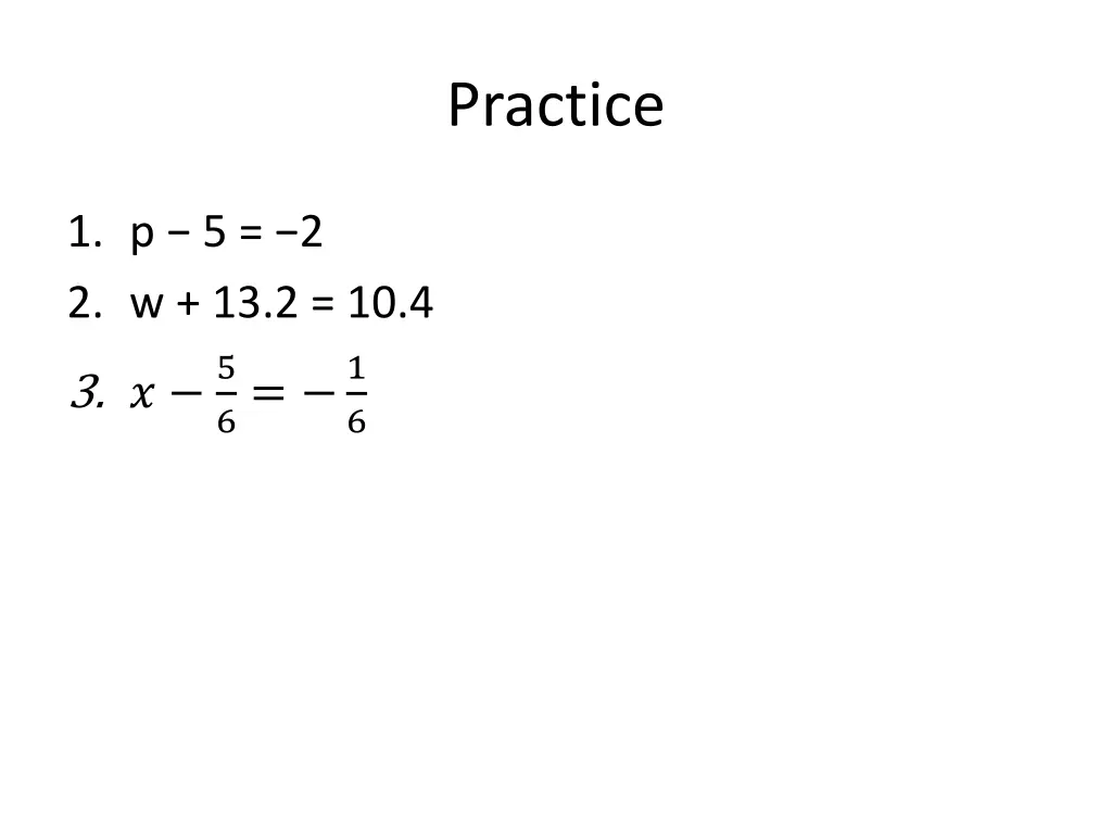 practice