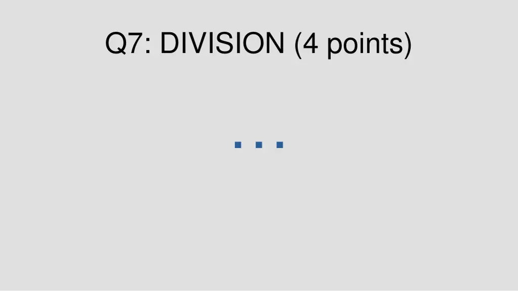 q7 division 4 points 1