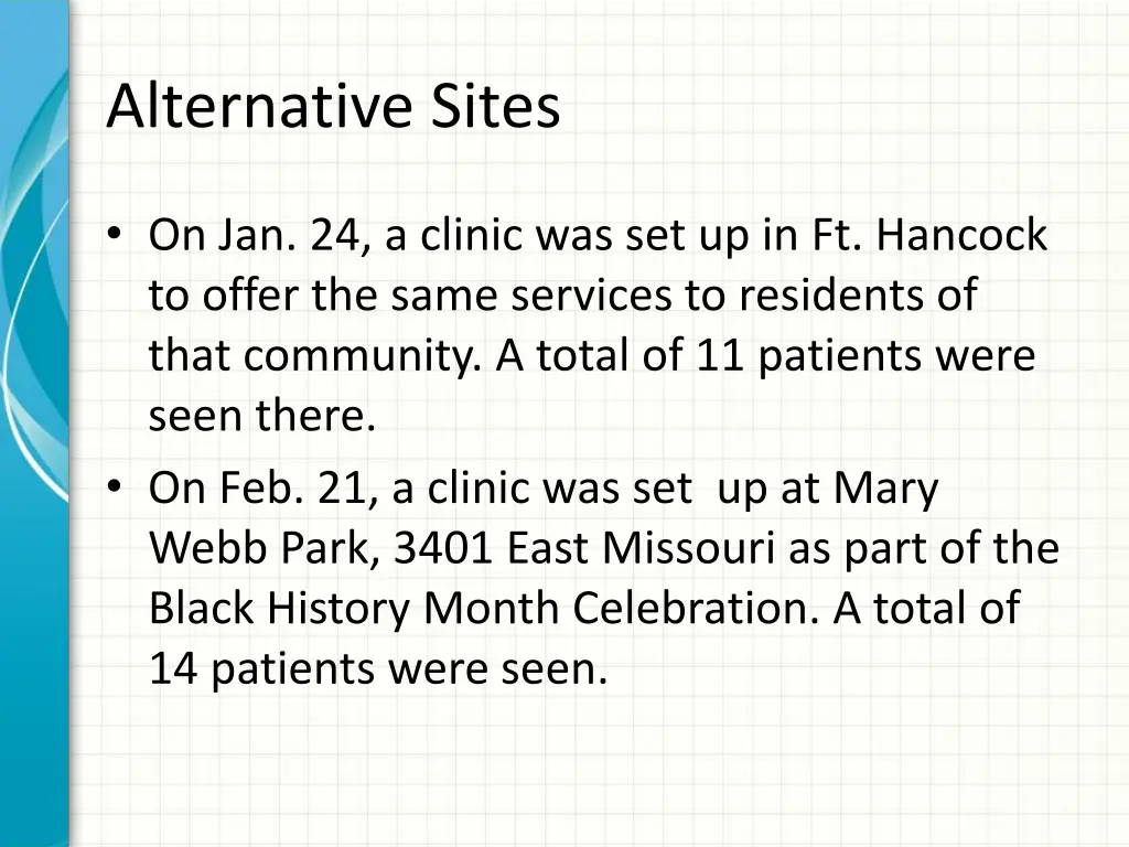 alternative sites