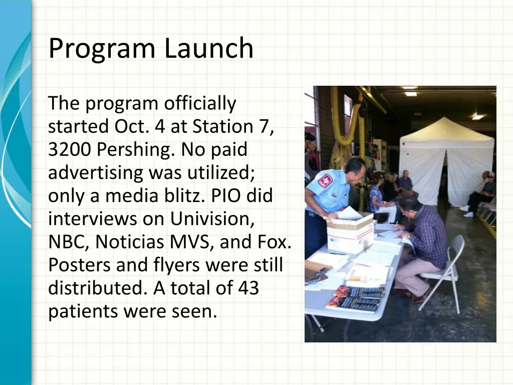 program launch