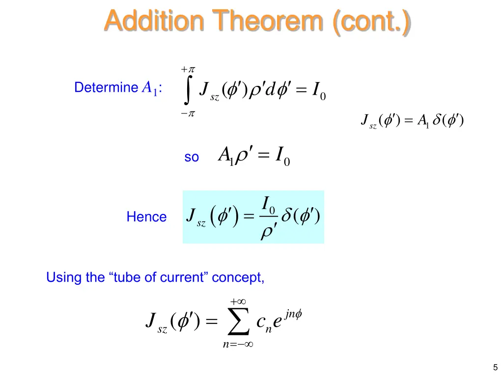 addition theorem cont 2