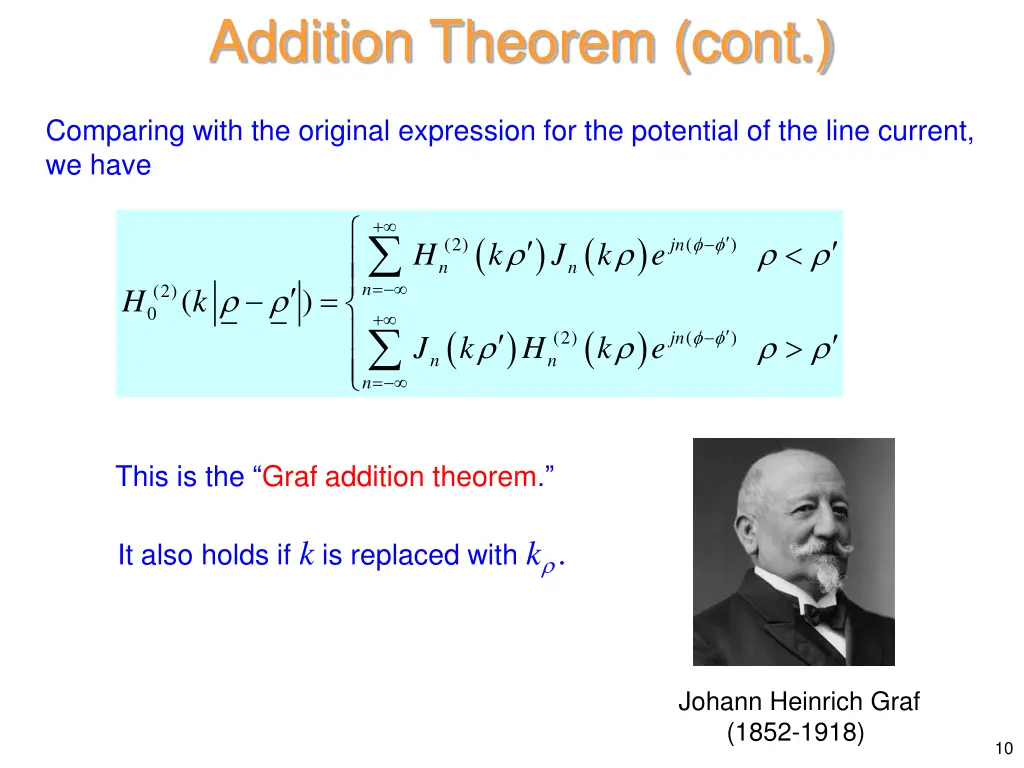 addition theorem cont 7