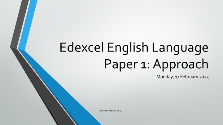 edexcel english language paper 1 approach