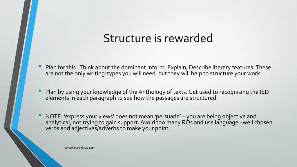 structure is rewarded