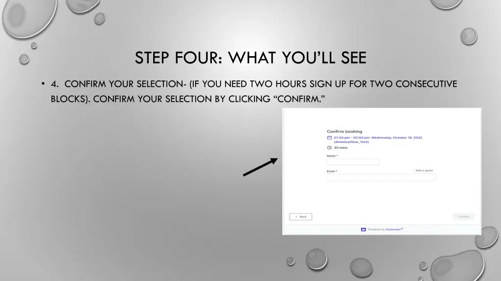 step four what you ll see