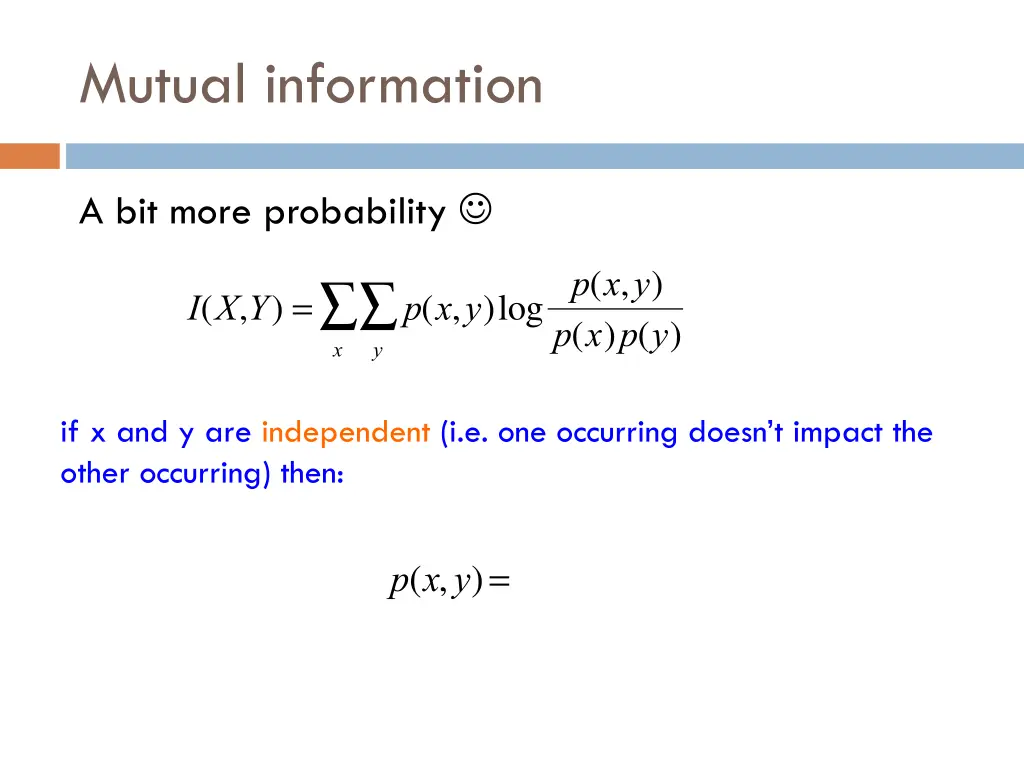 mutual information 1