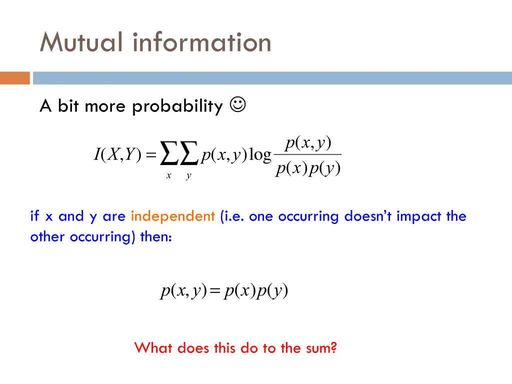 mutual information 2