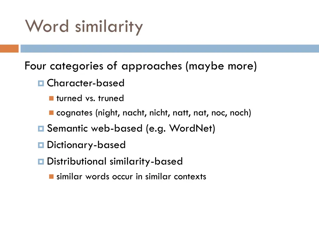 word similarity 1