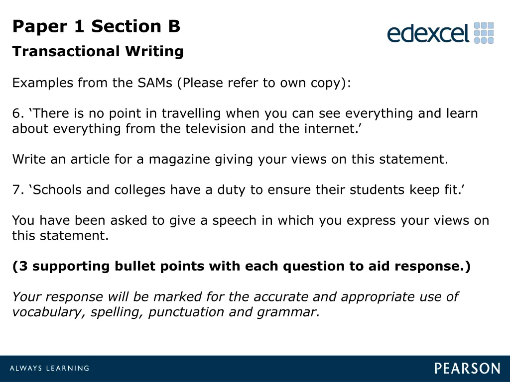 paper 1 section b transactional writing 1