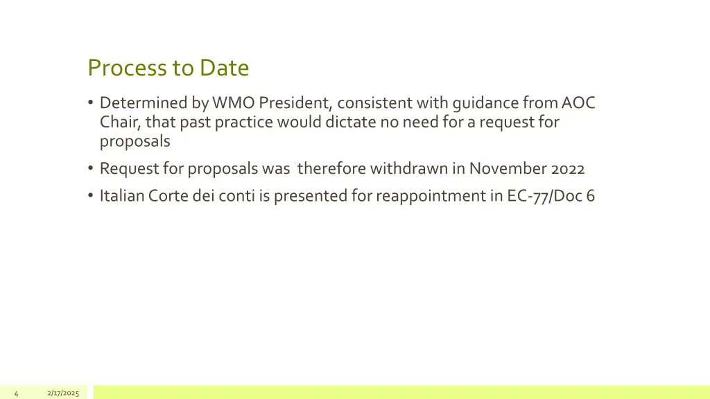 process to date 1