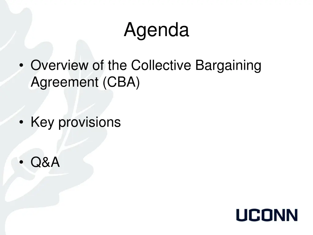 agenda