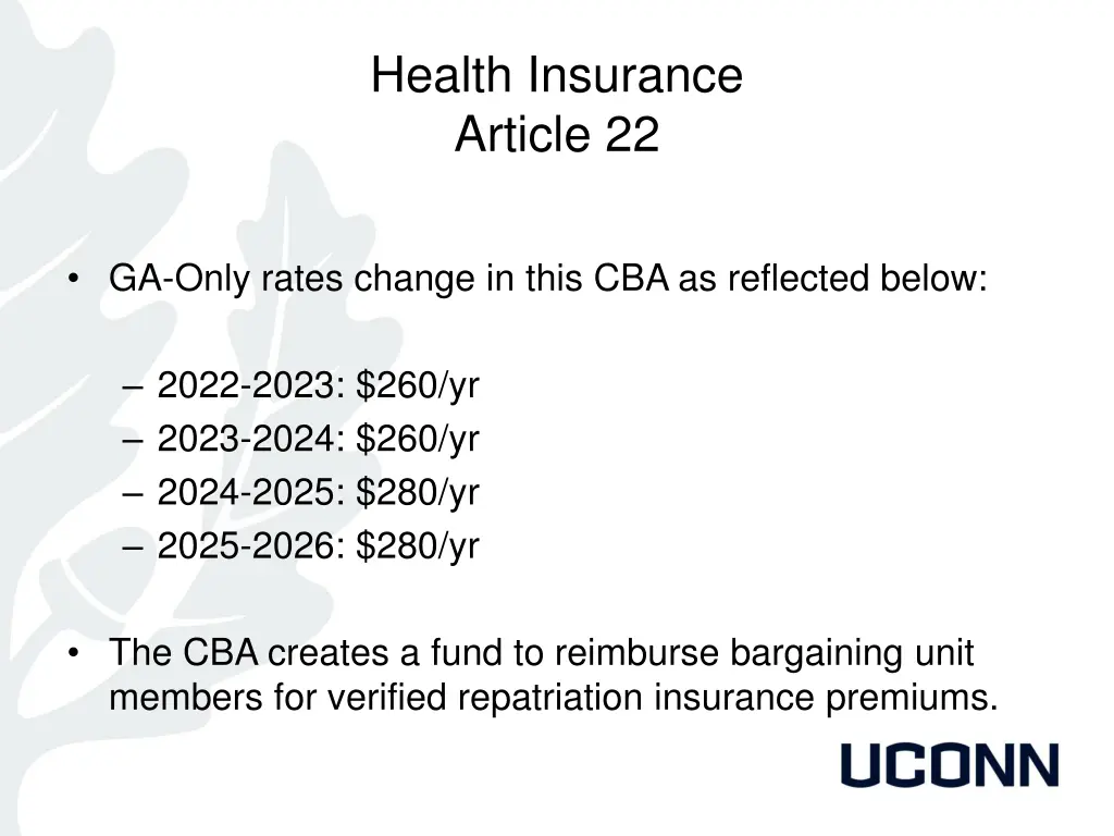 health insurance article 22