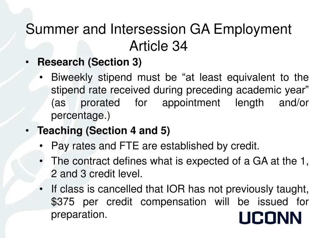 summer and intersession ga employment article