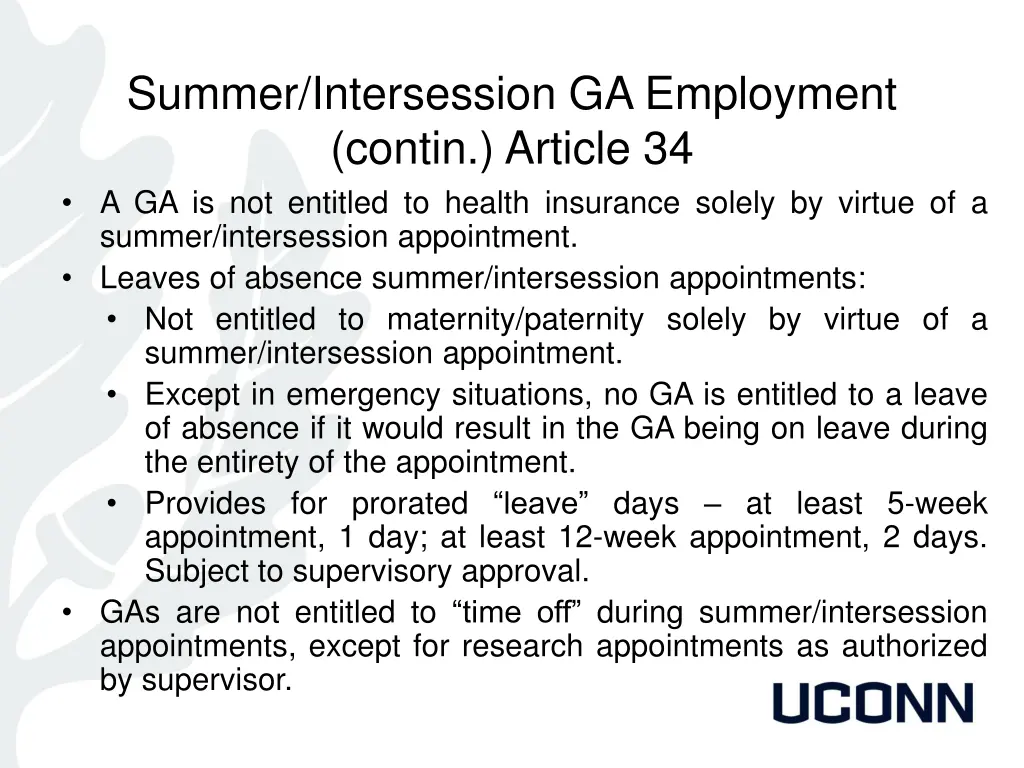 summer intersession ga employment contin article