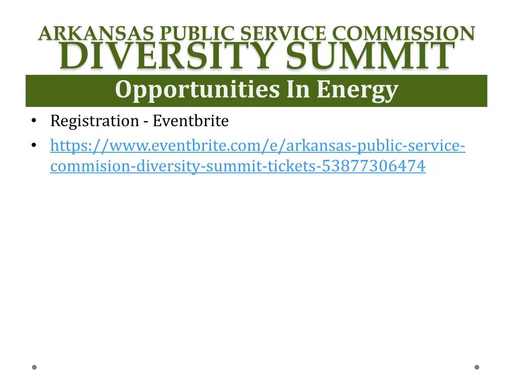 arkansas public service commission diversity 2