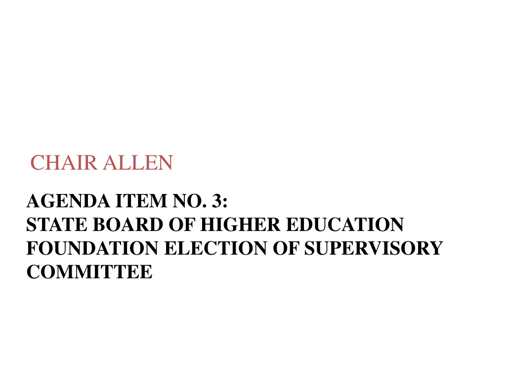 chair allen