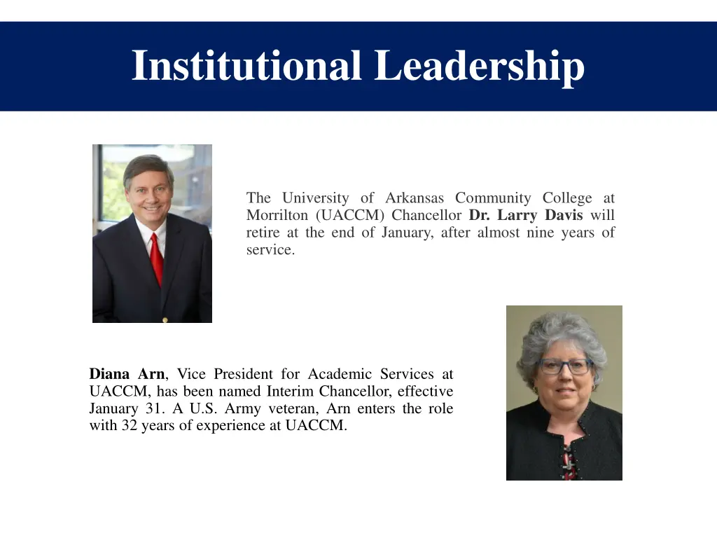 institutional leadership