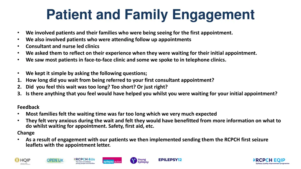 patient and family engagement